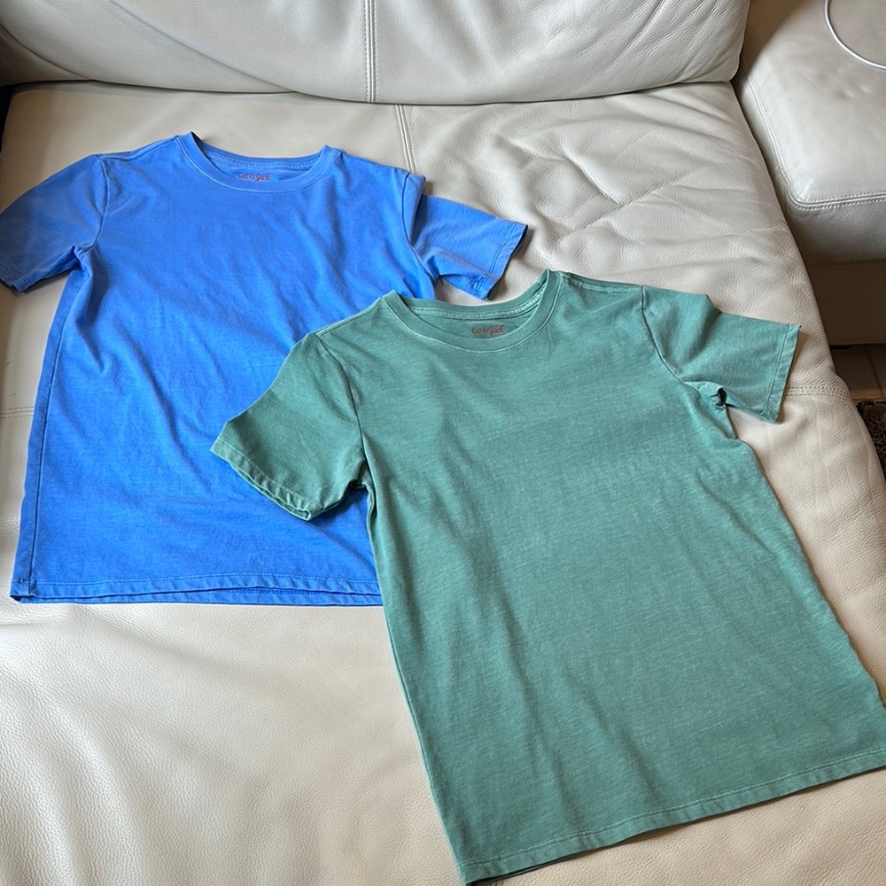 Cat & Jack Vibrant Blue and Green Short Sleeve Tees